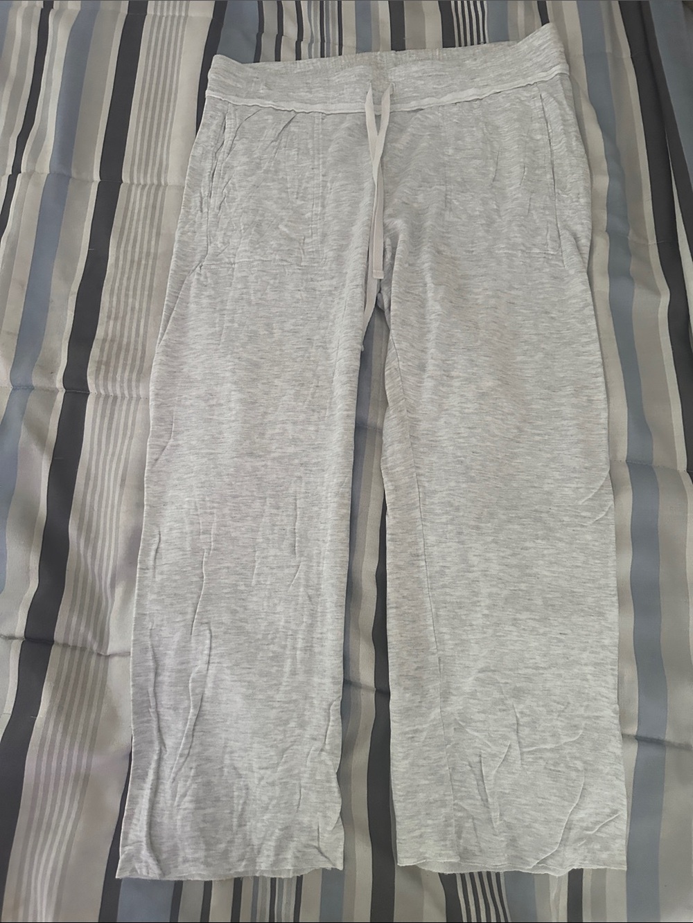 Men's Gray Drawstring Jogger Pants